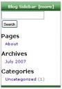 the side box for WordPress sidebars